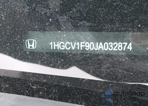 2018 Honda Accord Touring from USA, damaged, VIN 1HGCV1F90JA032874